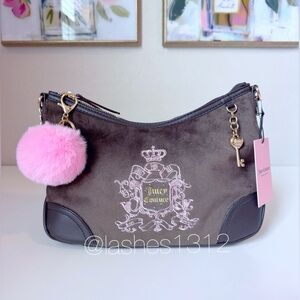 JUICY COUTURE Bag Juicy For All Crossbody Hobo - Brown Pink